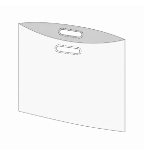 Sac poignée découpée renforcée