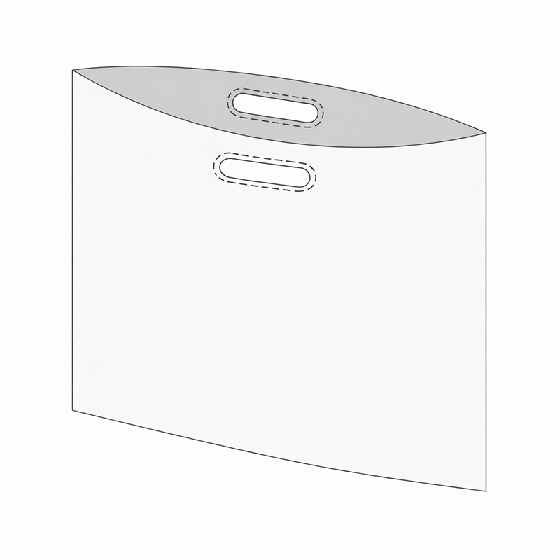 Sac poignée découpée renforcée