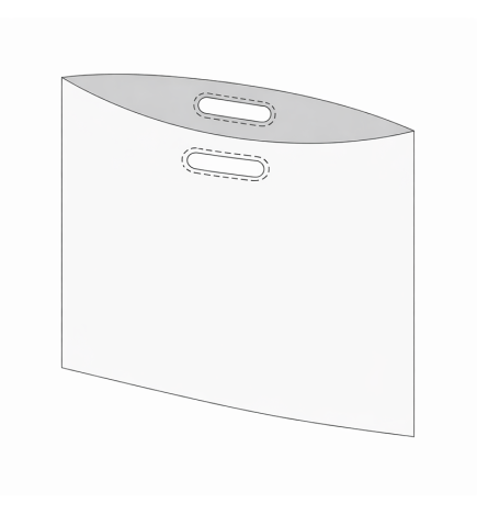 Sac poignée découpée renforcée