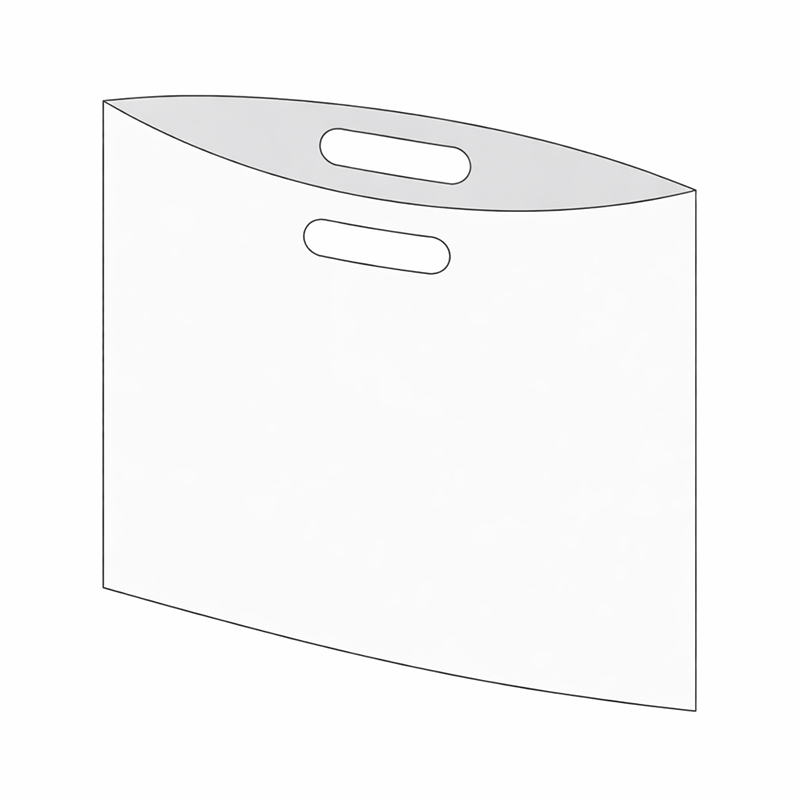 Sac poignée découpée simple