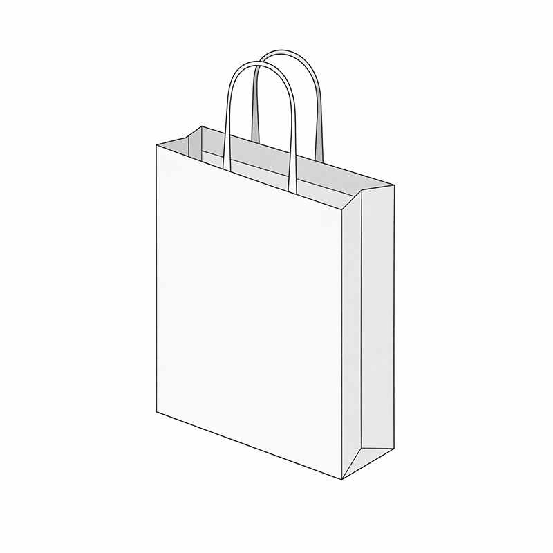 Sac papier poignée torsadée