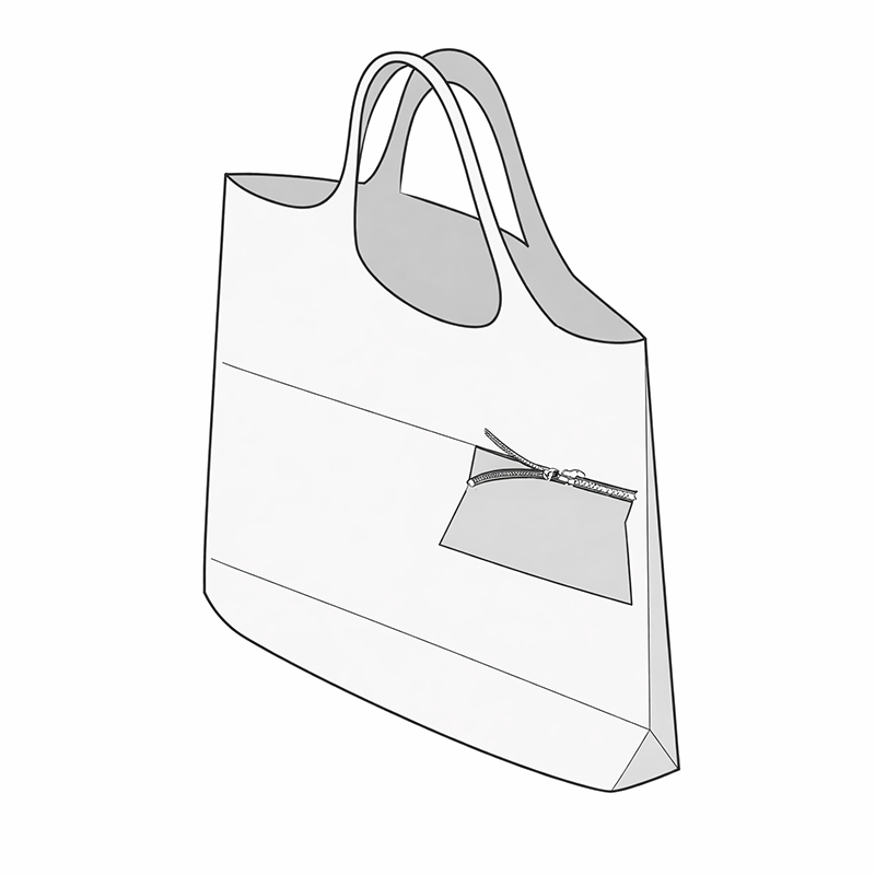 Sac coton - jute - nylon