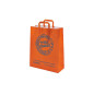 Sac papier imprimé poignée plate