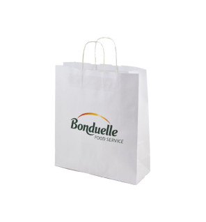Sac papier imprimé poignée torsadée