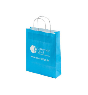 Sac papier imprimé poignée torsadée