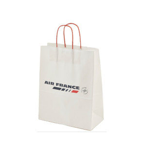 Sac papier imprimé poignée torsadée
