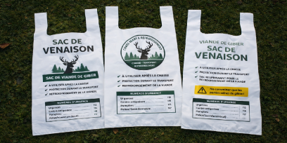 Sacs venaison pour les fédérations départementales des chasseurs
